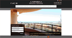 Desktop Screenshot of magna-estates.com